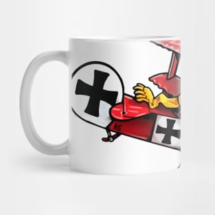 Red Baron meets Bismarck - Fokker Dr.I Triplane Mug